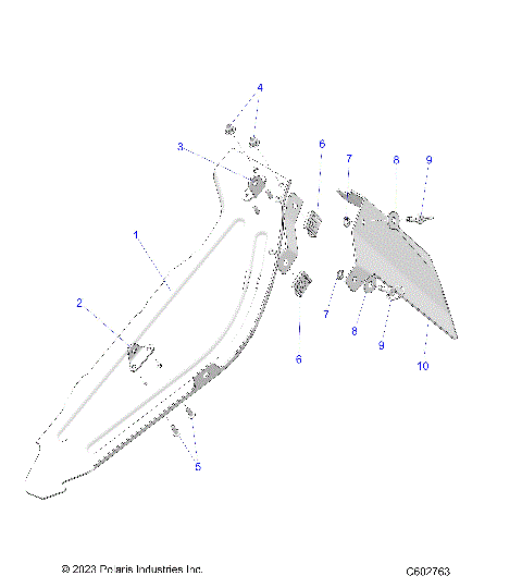 CHASSIS, CLUTCH GUARD ASM. AND SHIELD - S26TKL6RS (C602763)