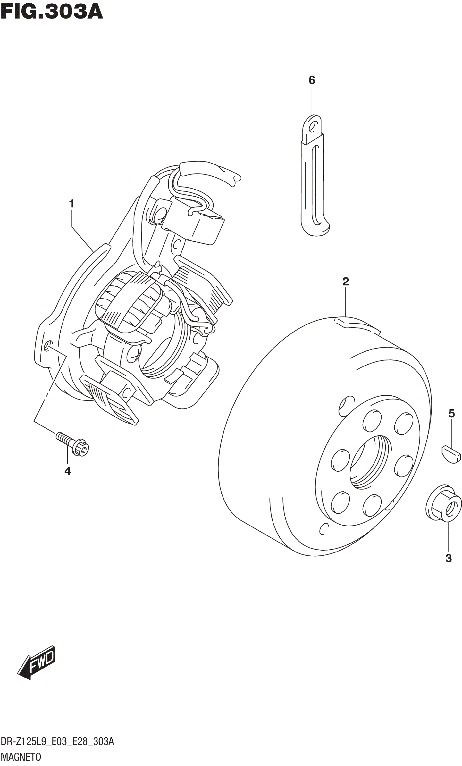 2019 Suzuki DR,Z125,L MAGNETO Motorcycles Parts Finder Diagrams