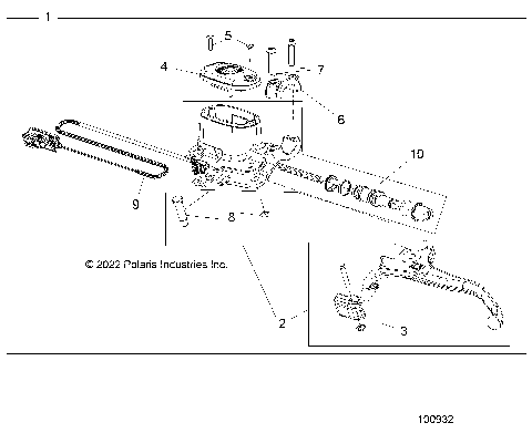 BRAKES, FRONT BRAKE LEVER and MASTER CYLINDER - A25SXD95A9 (100932)