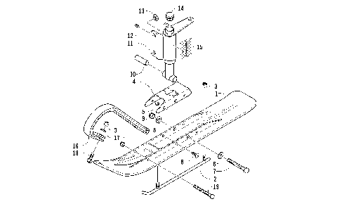 SKI AND SPINDLE ASSEMBLY [86068]