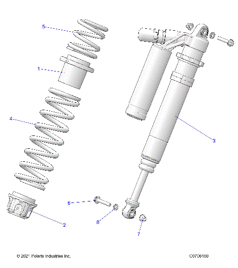 SUSPENSION, FRONT SHOCK MOUNTING, DELUXE - Z23RAD92AK/BK/AS/BS (C0702882-1)