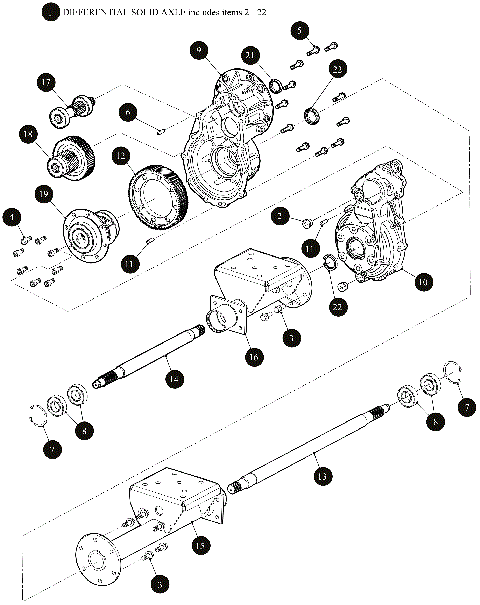 DIFFERENTIAL SOLID AXLE [302630]