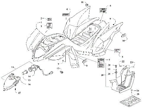 BODY PANEL AND HEADLIGHT ASSEMBLY [303629]