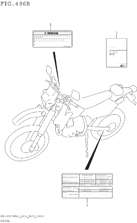 LABEL (DR-Z400SL5 E28)