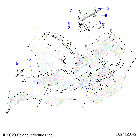 BODY, FRONT CAB - A23SEF57CA/FA/EA (C0211236-2)
