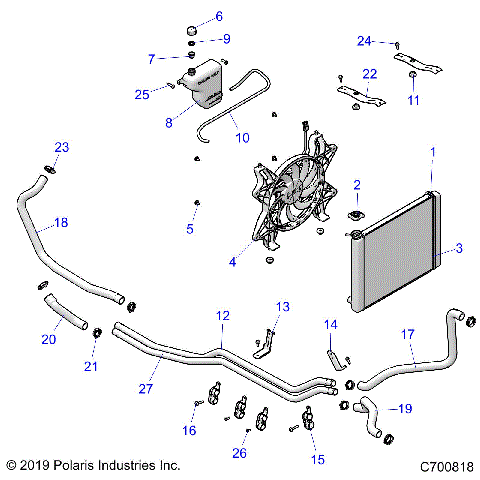 ENGINE, COOLING SYSTEM - Z21ASE99F5/S99C5/E5 (C700818)