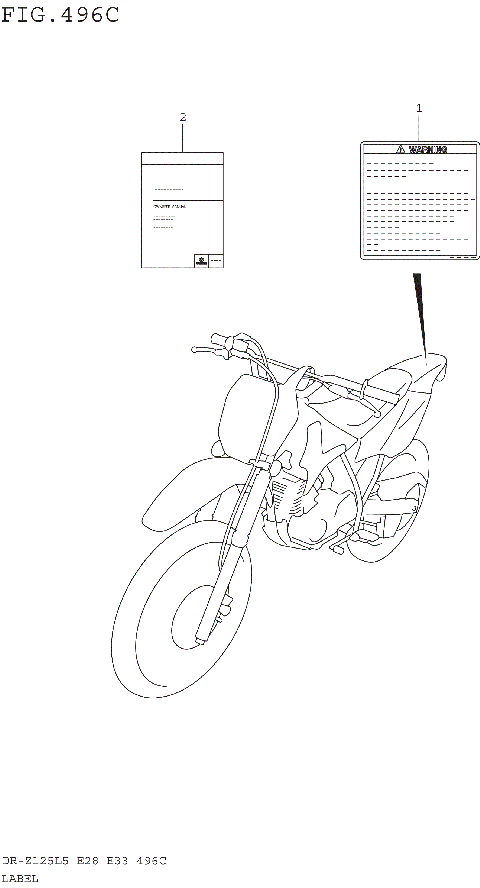 LABEL (DR-Z125LL5 E28)