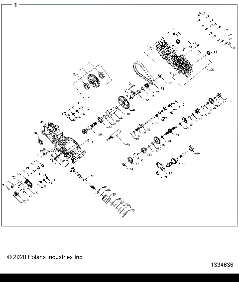 DRIVE TRAIN, MAIN GEARCASE - A21SEK57AG/BG (1334636)
