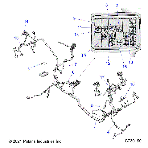 ELECTRICAL, WIRE HARNESS - R25RRS99C9/E9 (C730190)
