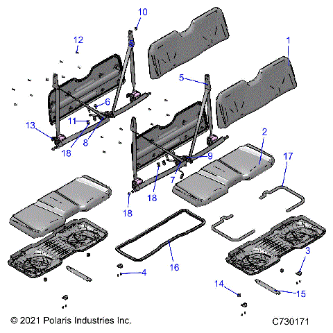 BODY, SEAT - R23M4U57B4/B9 (C730171)