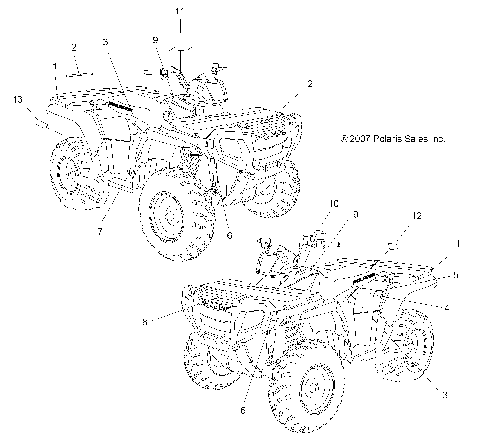 BODY, DECALS - A08MH50AX/AZ (49ATVDECAL08SP500)