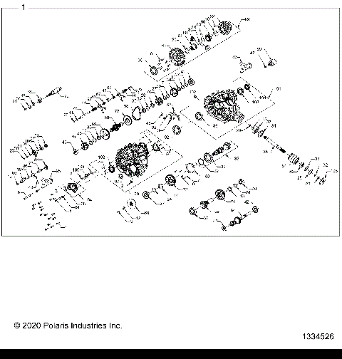 DRIVE TRAIN, MAIN GEARCASE INTERNALS - R21TAE99FA/SFA/SCA/SCK/EA/EK (1334526)