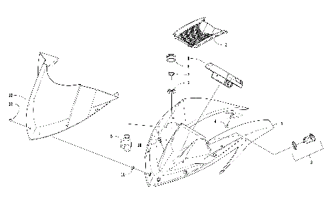 WINDSHIELD AND INSTRUMENTS ASSEMBLIES [104236]