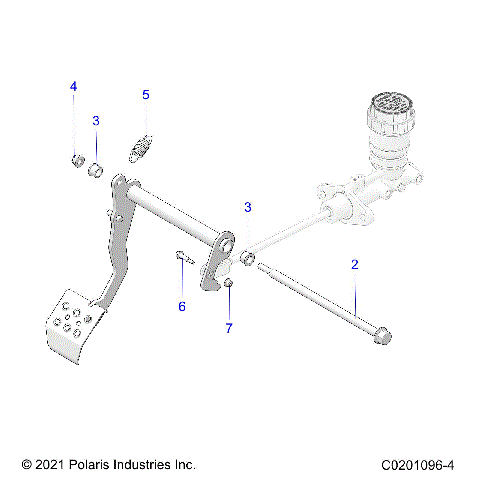 BRAKES, PEDAL AND MASTER CYLINDER MOUNTING - Z25HCA18A4/A7/B4/B7 (C0201096-4)