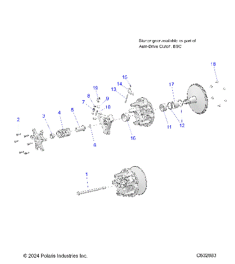 DRIVE TRAIN, CLUTCH, PRIMARY - S26TGM9BS/9BEL (C602883)