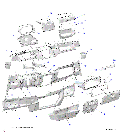 BODY, DASH - R24E3CC2BD/B9 (C730369)
