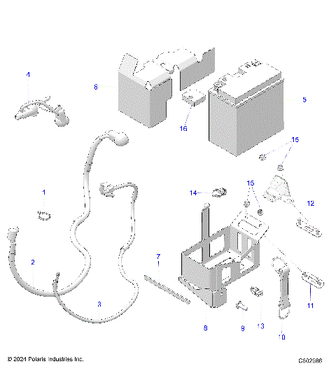ELECTRICAL, BATTERY/BOX and CABLES - S26TKL6RS E.S. OPTION (C602986)