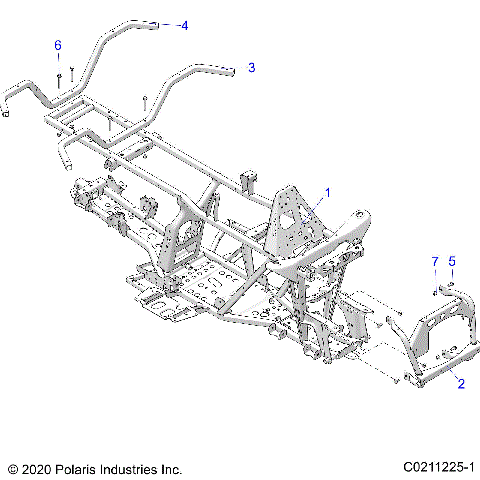 CHASSIS, FRAME - A21SEK57AG/BG (C0211225-1)