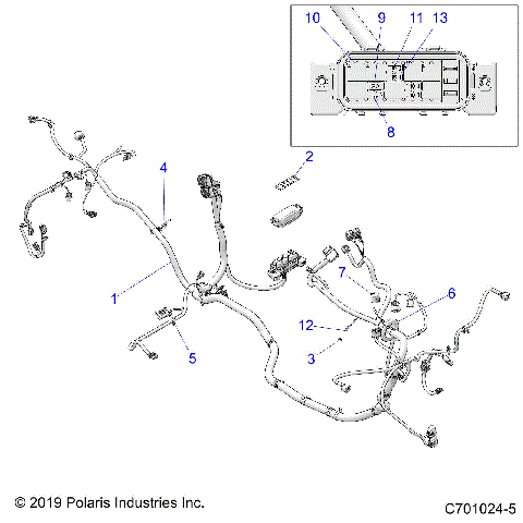 ELECTRICAL, WIRE HARNESS - Z20A5E87BP/BK/BX (C701024-5)