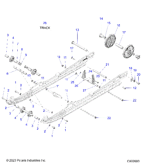 SUSPENSION, REAR - S24TLG9BS/9BE (C602600)