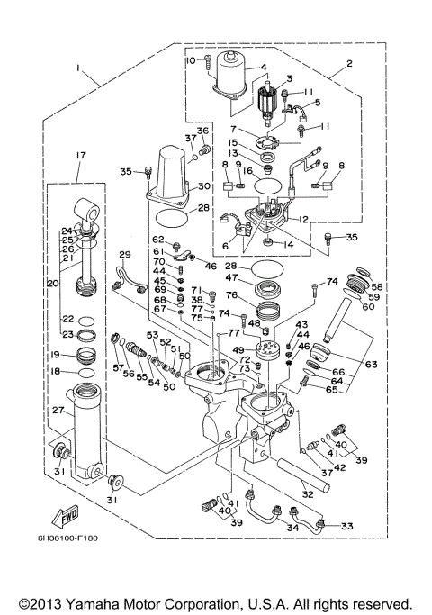 POWER TRIM TILT ASSY