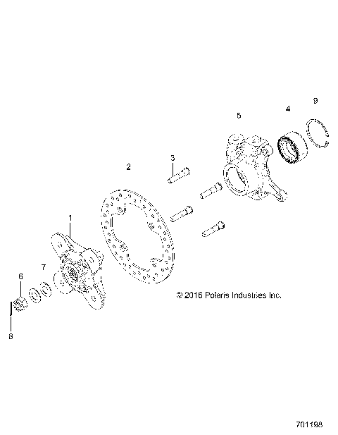 SUSPENSION, FRONT CARRIER- Z17VDE99FM/S99FM/CM (701198)