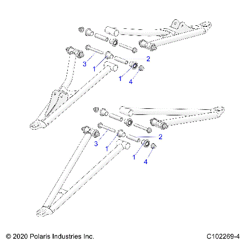 SUSPENSION, FRONT A-ARM, MOUNTING - A23SVE95PK (C102269-4)