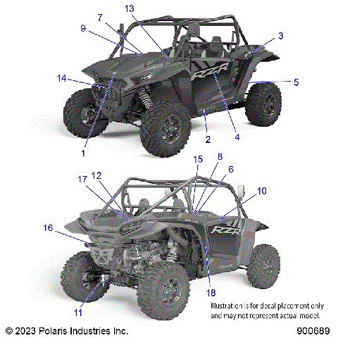 BODY, DECALS - Z25NEE99C4/F4/G4 (900453)