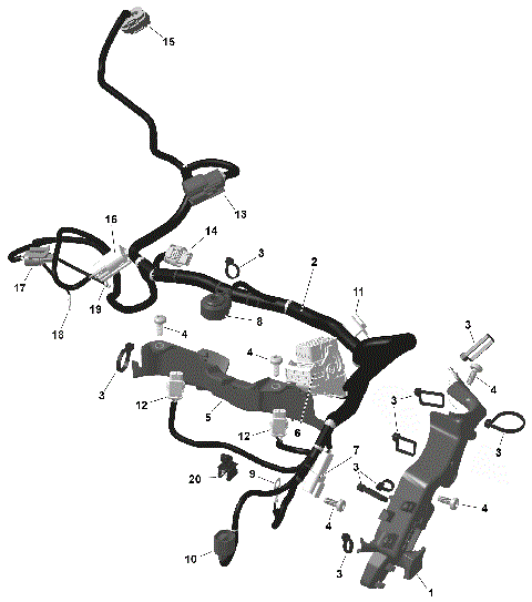 01- ROTAX - Engine Harness And Electronic Module