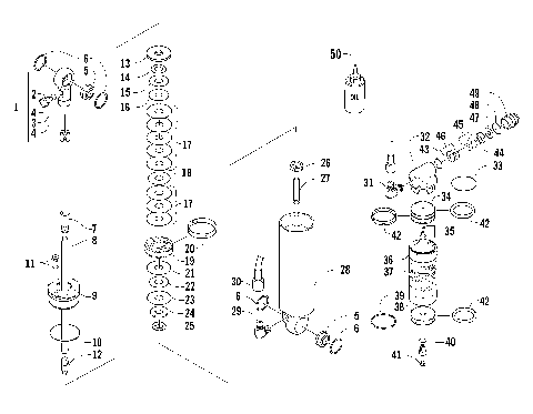REAR SUSPENSION REAR ARM SHOCK ABSORBER [87066]