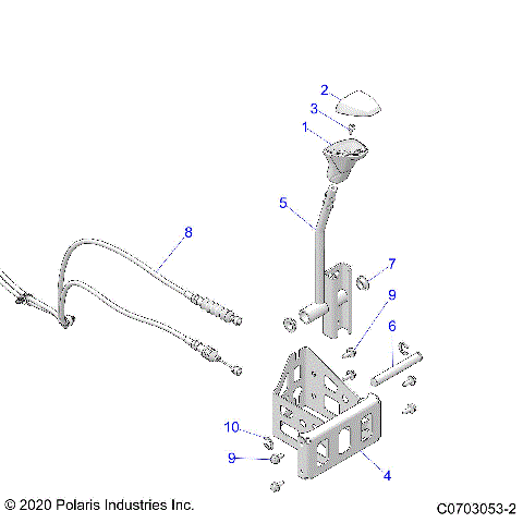 DRIVE TRAIN, GEAR SELECTOR - Z23RMU2KAN/BN (C0703053-2)