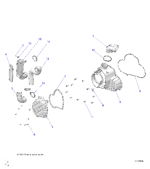 ENGINE, ALTERNATOR COVER HVAC - R25RSY99AF/BF/AK/BK/AS/BS/AL/BL/AP/BP/A9/B9 (C731166)