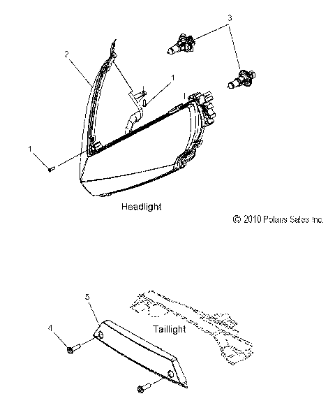 ELECTRICAL, HEADLIGHT and TAILLIGHT - S11CG8/CH8 ALL OPTIONS (49SNOWHEADLGHT11800PRMK)