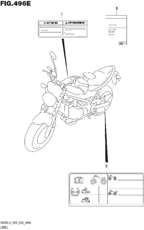 LABEL (SV650XAL9 E28)