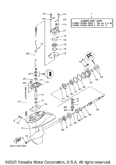 LOWER CASING DRIVE 1