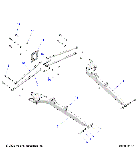 SUSPENSION, REAR CONTROL ARMS - Z21NAR99AN/BN (C0703316-1)