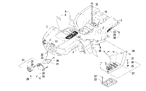BODY PANEL AND HEADLIGHT ASSEMBLY [300472]