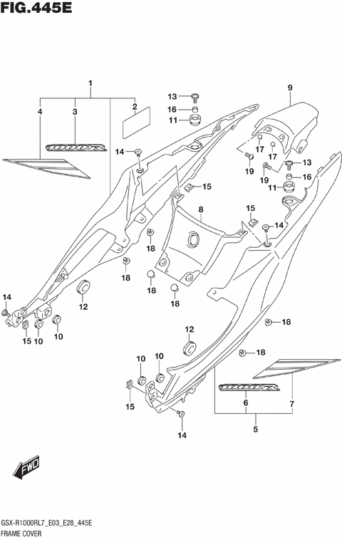 FRAME COVER (GSX-R1000RZL7 E28)
