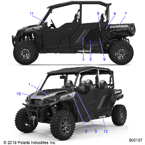 BODY, DECALS - G20GMD99AP/BP (900107)