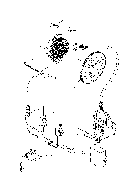 MAGNETO ASSEMBLY  SL 750 B954070 (4930523052C005)