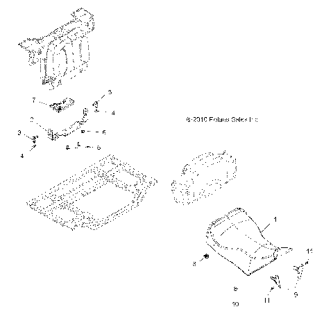 BODY, SEAT, OPERATOR - A14TN55FA (49ATVSEAT11SPX2550)