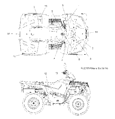 BODY, DECALS - A11MH50FF (49ATVDECAL11SP500F)