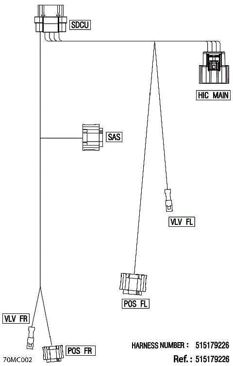08- Electric - Suspension Wiring Harness - 515179226