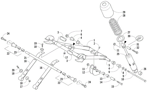 REAR SUSPENSION FRONT ARM ASSEMBLY