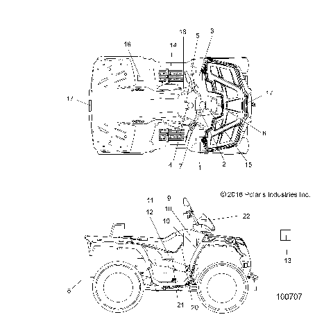 BODY, DECALS - A17SES57C1/C2/C7/CL/E1/E2/E7/EL/SET57C1/C2/E1/E2 [100707]