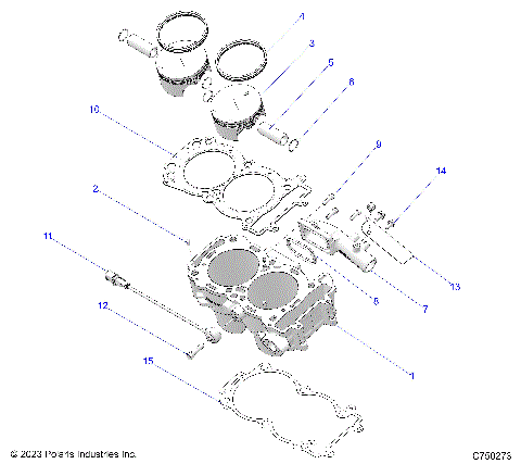 ENGINE, CYLINDER AND PISTON - Z25S4D92AA/AL/BA/BF/AF/BL (C750273)
