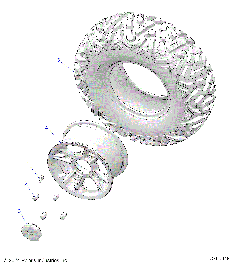 WHEELS, FRONT - Z25ASE87A5 (C750618)