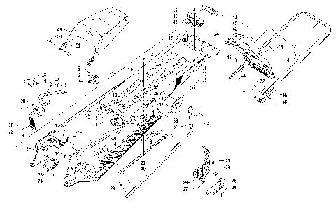 TUNNEL, REAR BUMPER, AND SNOWFLAP ASSEMBLY [99408]