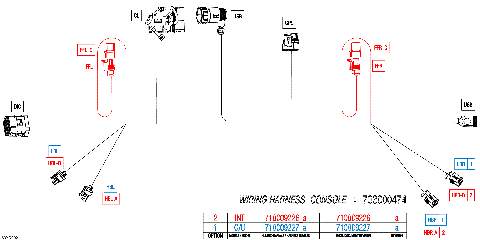 08- Electric - Console Wiring Harness - 710009227