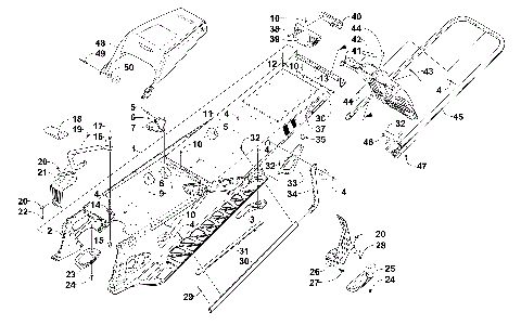 TUNNEL, REAR BUMPER, AND SNOWFLAP ASSEMBLY [101441]